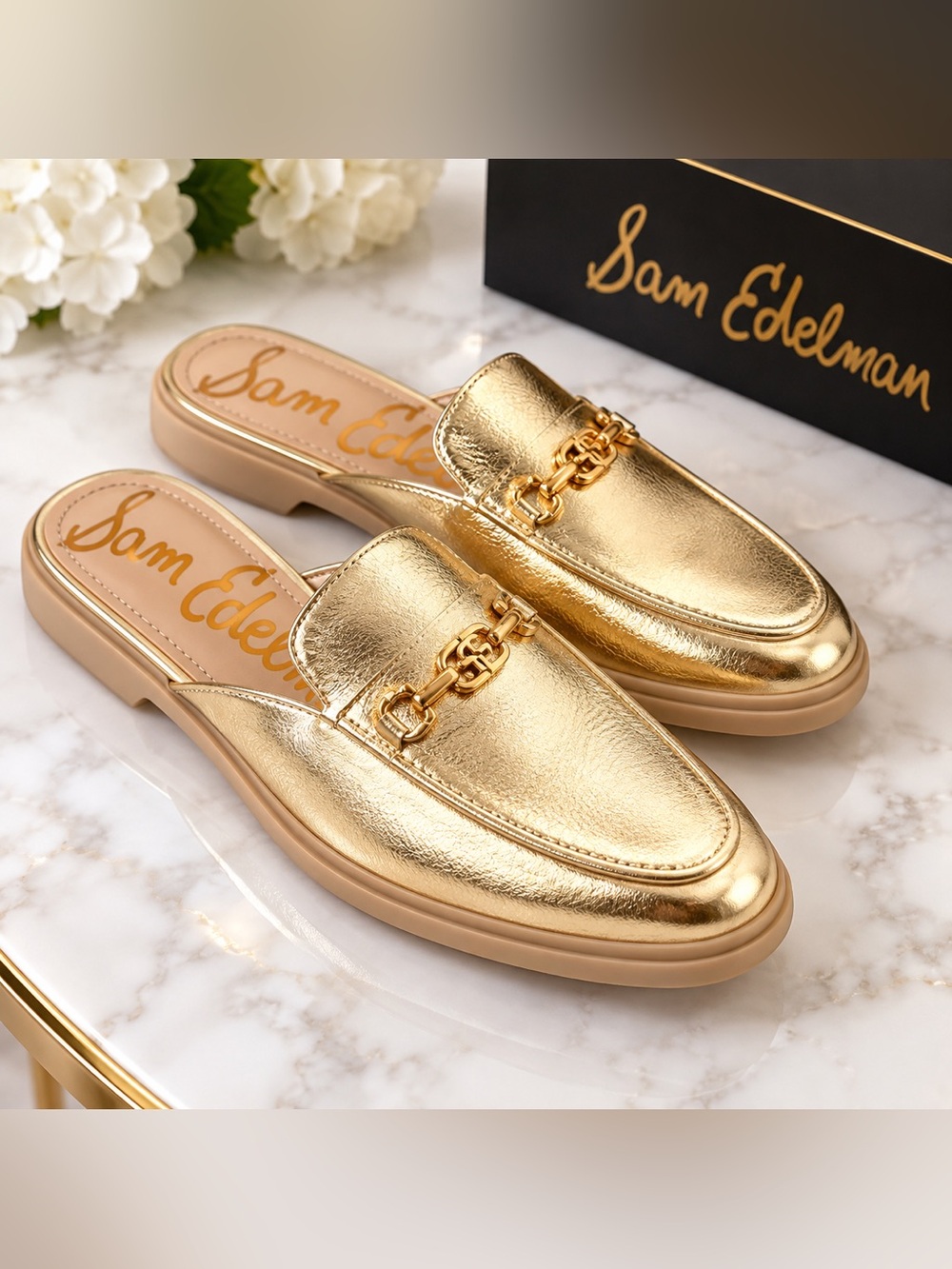 Sam Edelman Kira Mule in Gold 9